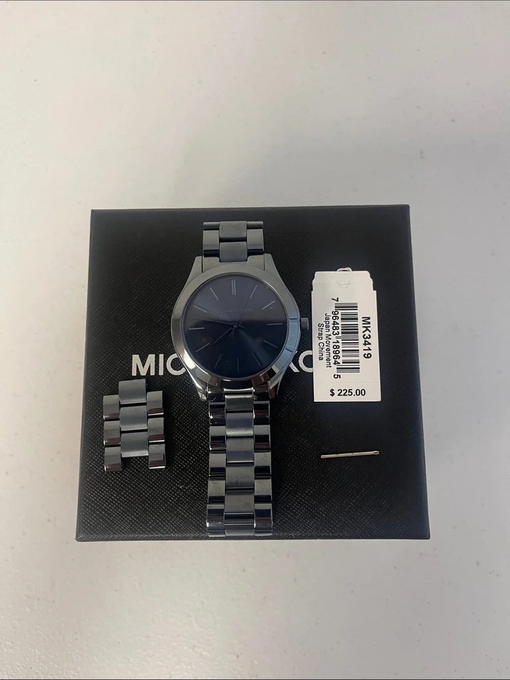 Michael Kors Men's All-Black Stainless Steel Watch with Matte Dial